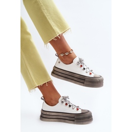 Zapatillas Mujer Plataforma GOE NN2N4054 Blanco 4