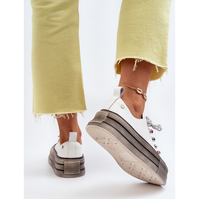 Zapatillas Mujer Plataforma GOE NN2N4054 Blanco 1