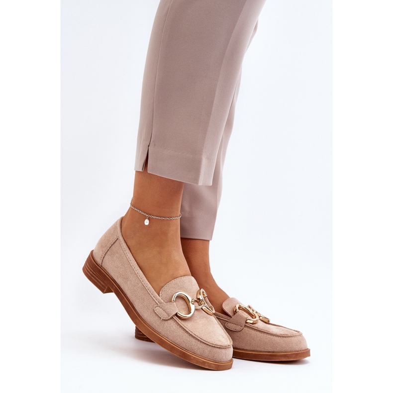 Vinceza Mocasines Mujer Ante Con Adorno Beige Echonesa 2 Vinceza Mocasines Mujer Ante Con Adorno Beige Echonesa 2