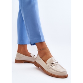Vinceza Mocasines Nurea Mujer Charol Beige 7