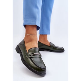 Vinceza Mocasines Mujer Piel Verde Oscuro Nurea 3