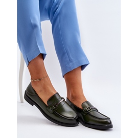 Vinceza Mocasines Mujer Piel Verde Oscuro Nurea 7