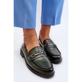 Vinceza Mocasines Mujer Piel Verde Oscuro Nurea 4
