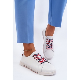 Vinceza Zapatillas Mujer Piel Blancas Litzy blanco 5
