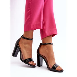 Sandalias de tacón alto Thakko negras negro 2