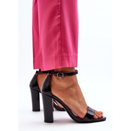 Sandalias de tacón alto Thakko negras negro 10