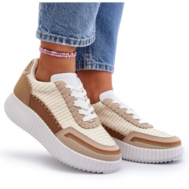 Zapatillas Mujer Plataforma Beige Redala 11