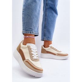 Zapatillas Mujer Plataforma Beige Redala 5