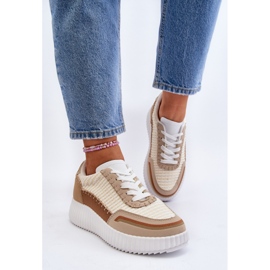 Zapatillas Mujer Plataforma Beige Redala 6
