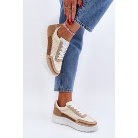 Zapatillas Mujer Plataforma Beige Redala 7