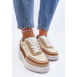 Zapatillas Mujer Plataforma Beige Redala 8