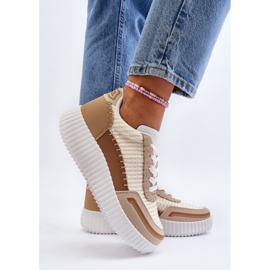 Zapatillas Mujer Plataforma Beige Redala 9