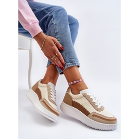 Zapatillas Mujer Plataforma Beige Redala 10