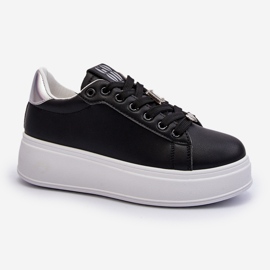 Zapatillas Mujer Plataforma Con Adornos, Negro Herbisa 2