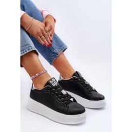 Zapatillas Mujer Plataforma Con Adornos, Negro Herbisa 8