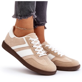 Zapatillas Bajas Mujer Zapatillas Deportivas Beige Eudiopis 10