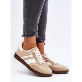 Zapatillas Bajas Mujer Zapatillas Deportivas Beige Eudiopis 3