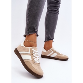Zapatillas Bajas Mujer Zapatillas Deportivas Beige Eudiopis 5