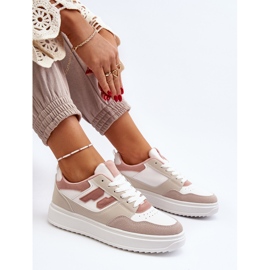 Zapatillas bajas de mujer Regines beige 1