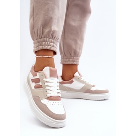 Zapatillas bajas de mujer Regines beige 5