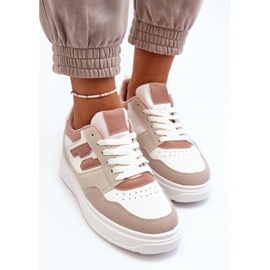 Zapatillas bajas de mujer Regines beige 7
