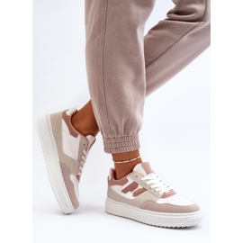 Zapatillas bajas de mujer Regines beige 8