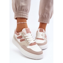Zapatillas bajas de mujer Regines beige 9