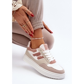 Zapatillas bajas de mujer Regines beige 10