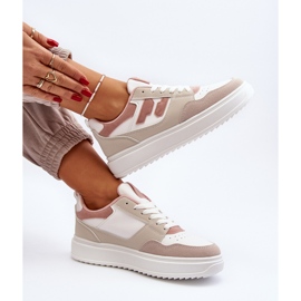 Zapatillas bajas de mujer Regines beige 2