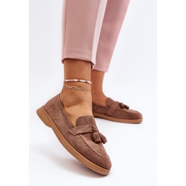 Mocasines Mujer Ante Marrón Dansitu 3