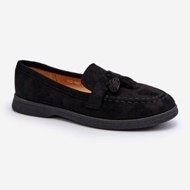 Mocasines Mujer Ante Negro Dansitu 1