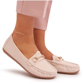 Mocasines Clásicos De Mujer Con Adorno Beige Ainslee 9