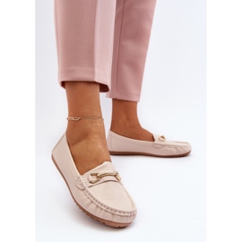 Mocasines Clásicos De Mujer Con Adorno Beige Ainslee 2