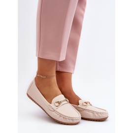 Mocasines Clásicos De Mujer Con Adorno Beige Ainslee 4
