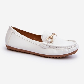 Mocasines Clásicos De Mujer Con Decoración, Blanco Ainslee 4