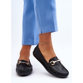 Mocasines Clásicos De Mujer En Piel Ecológica Negro Demese 6