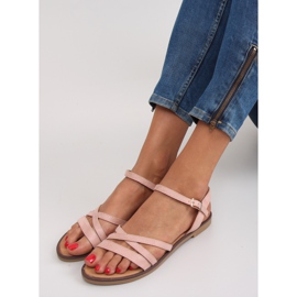 Sandalias con delicadas rayas S55 rosa rosado 4