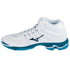 Zapatillas de voleibol Mizuno Wave Voltaje Mid M V1GA216586 blanco 1