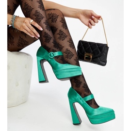 Zapatos de tacón verdes de Mikea 1