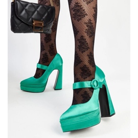 Zapatos de tacón verdes de Mikea 2