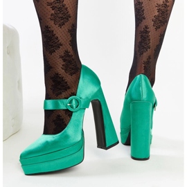 Zapatos de tacón verdes de Mikea 4