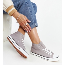 Zapatillas altas Eliska grises 1