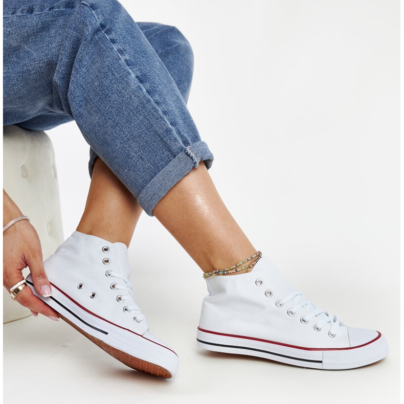 Zapatillas altas Eliska blancas blanco 1 Zapatillas altas Eliska blancas blanco 1