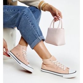 Zapatillas altas Eliska rosa claro rosado 1