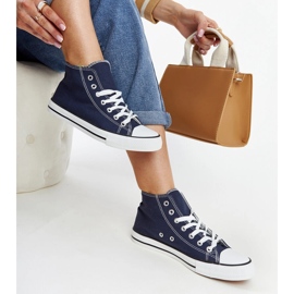 Zapatillas altas Eliska azul marino 1