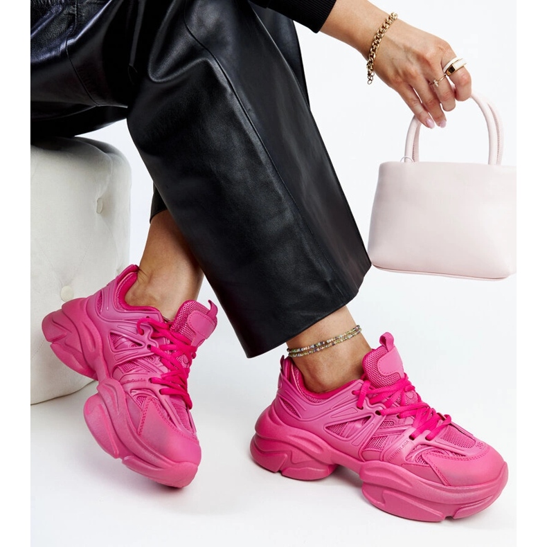 Deportivas Feaven rosa oscuro rosado 2