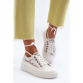 Zapatillas de Mujer con Cordones Lee Cooper LCW-23-44-1617 Blanco 5