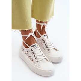 Zapatillas de Mujer con Cordones Lee Cooper LCW-23-44-1617 Blanco 6