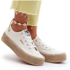 Lee Cooper LCW-24-44-2410 Zapatillas trenzadas, blanco 10