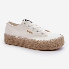 Lee Cooper LCW-24-44-2410 Zapatillas trenzadas, blanco 2